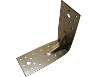 Equerre d'assemblage renforcée - L : 105 mm - 90 x 105 x 2.5 mm - 36 trous