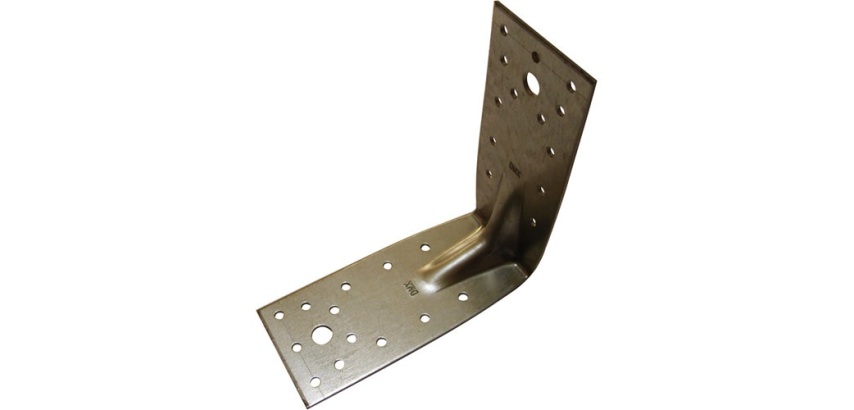Equerre d'assemblage renforcée - L : 105 mm - 90 x 105 x 2.5 mm - 36 trous