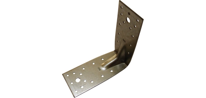 Equerre d'assemblage renforcée - L : 105 mm - 90 x 105 x 2.5 mm - 36 trous