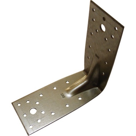 Equerre d'assemblage renforcée - L : 105 mm - 90 x 105 x 2.5 mm - 36 trous