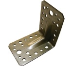 Equerre d'assemblage renforcée - L : 70 mm - 55 x 70 x 2.5 mm - 20 trous D5