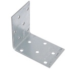 Equerre d'assemblage simple - L : 60 mm - 40 x 60 x 2 mm - 12 trous D5