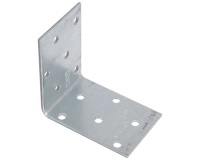 Equerre d'assemblage simple - L : 60 mm - 40 x 60 x 2 mm - 12 trous D5