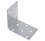 Equerre d'assemblage simple - L : 60 mm - 60 x 60 x 2 mm - 18 trous D5