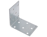 Equerre d'assemblage simple - L : 60 mm - 60 x 60 x 2 mm - 18 trous D5