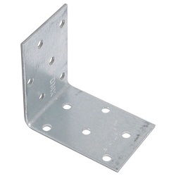 Equerre d'assemblage simple - L : 60 mm - 60 x 60 x 2 mm - 18 trous D5