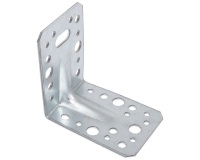 Equerre d'assemblage renforcée réglable - L : 105 mm - 90 x 105 x 2.5 mm -