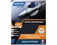 Papier feuille imperméable - grain de 1000 - spécial ultra finition - usage