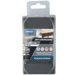 Cale à poncer - anti-encrassant - ponçage intensif - L : 125 mm - l : 70 mm