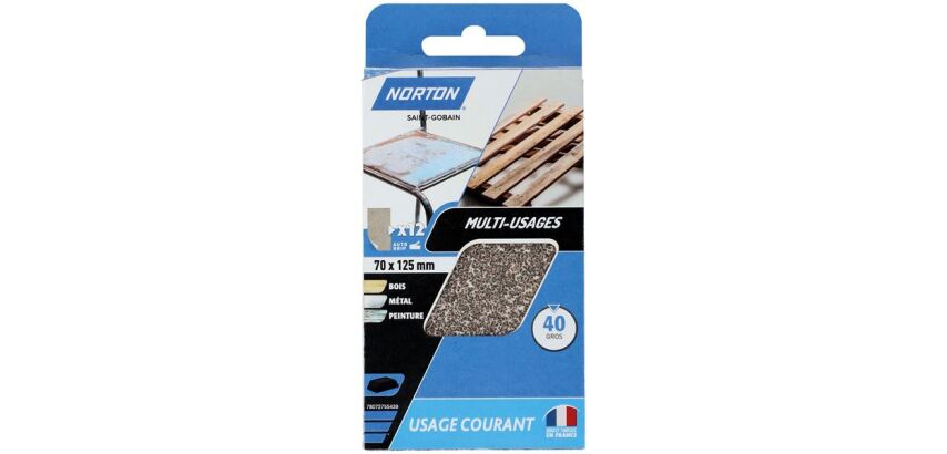Patin - abrasif multi-usages - grain de 40 - spécial décapage - usage coura