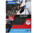 Feuille toile émeri - grain de 120 - spéciale finition - usage courant - L