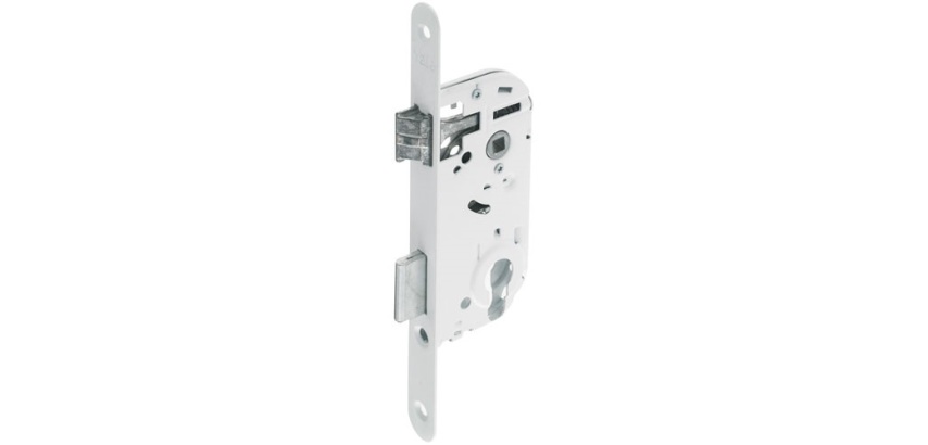 Serrure à encastrer coffre 135 mm pour cylindre (non fourni) - axe 40 mm -