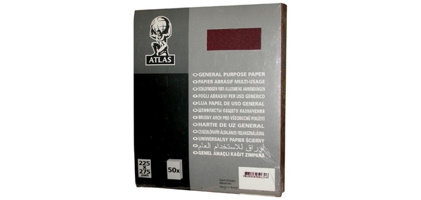 Papier Kraft Corindon - grain de 60 - spécial décapage - L : 280 mm - l : 2