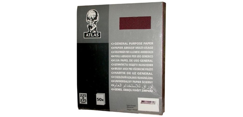 Papier Kraft Corindon - grain de 80 - spécial ponçage - L : 280 mm - l : 23