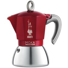 Cafetière italienne 2 tasses - Moka Induction Rouge