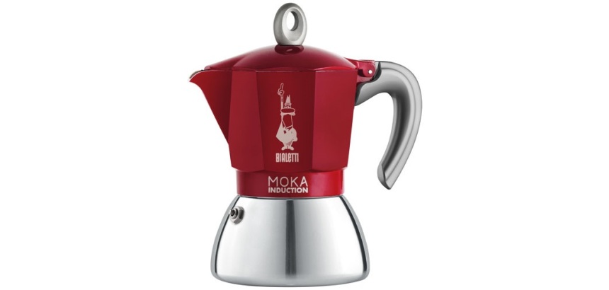Cafetière italienne 2 tasses - Moka Induction Rouge