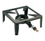 Réchaud portatif - en fonte - 4 pieds - 400x17x400 mm - 5,5 Kw