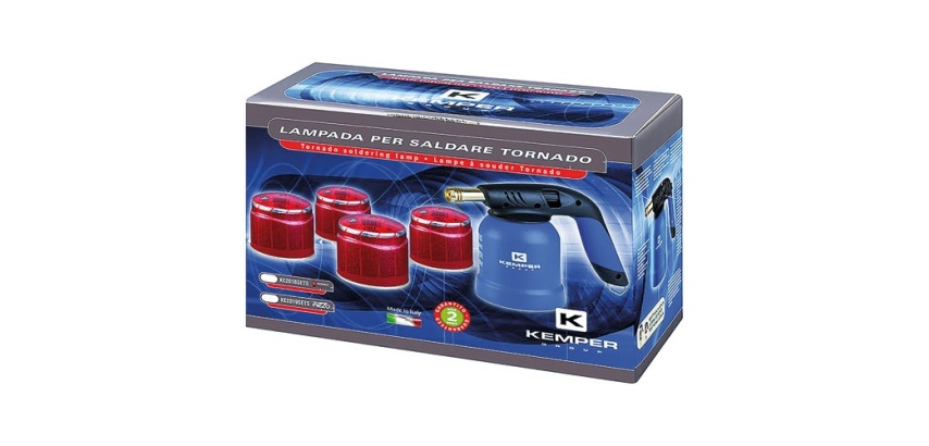 Kit lampe à souder fourni avec  4 cartouches de gaz