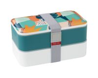 Boîte repas 2 compartiments Vert - Lunch Box