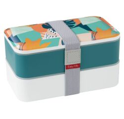 Boîte repas 2 compartiments Vert - Lunch Box