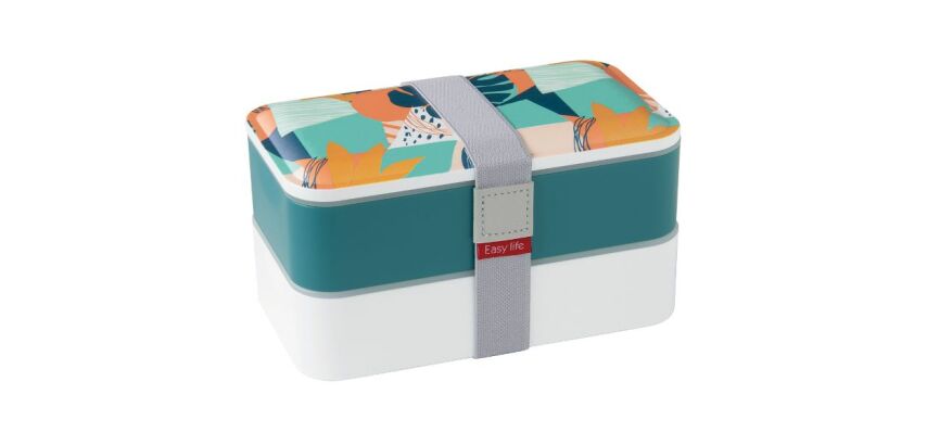 Boîte repas 2 compartiments Vert - Lunch Box