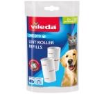 Recharge brosse adhésive Vileda Pet pro, lot de 2