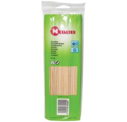 Lot de 100 brochettes en bois 25 cm