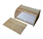Boîte à pain + planche Hévéa