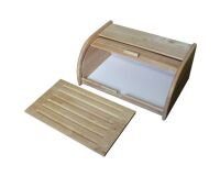 Boîte à pain + planche Hévéa