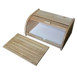 Boîte à pain + planche Hévéa