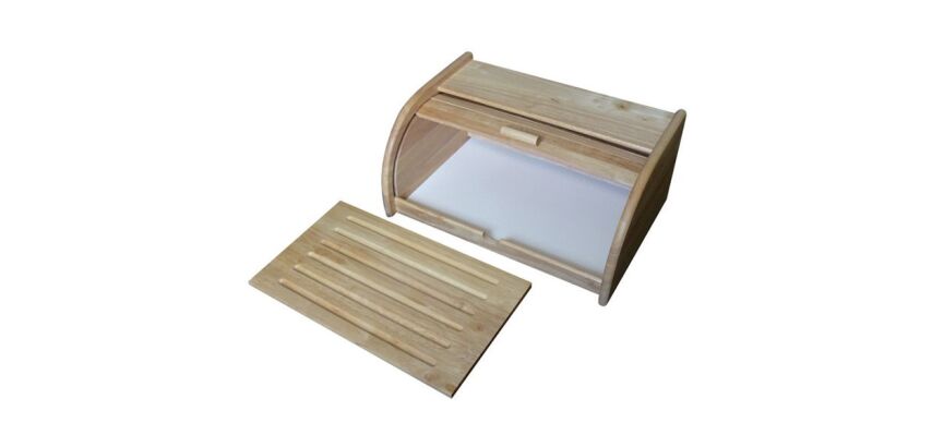 Boîte à pain + planche Hévéa