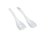 Couvert à salade 2 en 1 plastique transparent 28cm TWEENGS