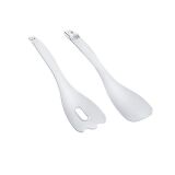 Couvert à salade 2 en 1 plastique transparent 28cm TWEENGS