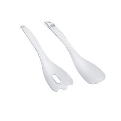 Couvert à salade 2 en 1 plastique transparent 28cm TWEENGS