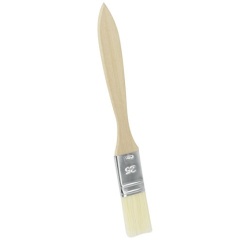 Pinceau à pâtisserie en soie naturelle manche bois