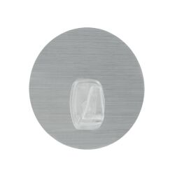 Crochet statique U-FIX Ø 8,5cm coloris silver