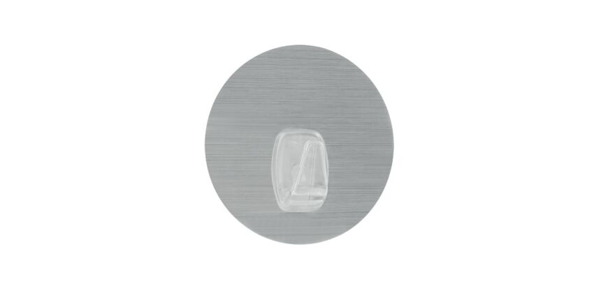 Crochet statique U-FIX Ø 8,5cm coloris silver