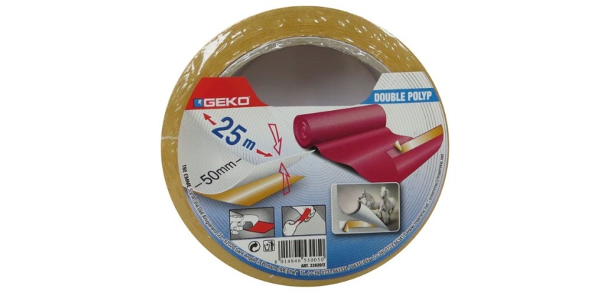 Adhésif double face polypropylène - 50 mm x 25 m