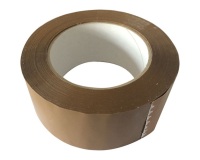 Ruban adhésif emballage - silencieux - 50 mm x 132 m - havane