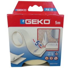 Adhésif double face mousse - 19 mm x 5 m - blanc