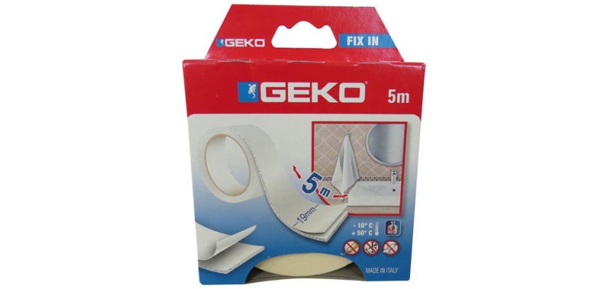 Adhésif double face mousse - 19 mm x 5 m - blanc