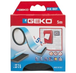 Adhésif double face extérieur - 19 mm x 5 m - noir