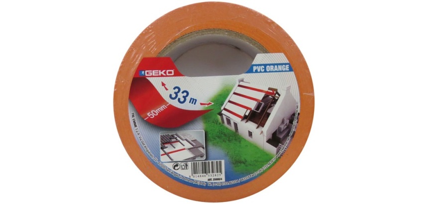 Adhésif PVC - 50 mm x 33 m - orange