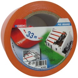 Ruban adhésif PVC Geko, orange