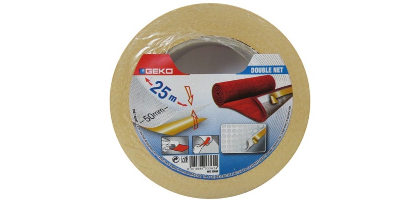 Adhésif double face tissu 50mmx25m