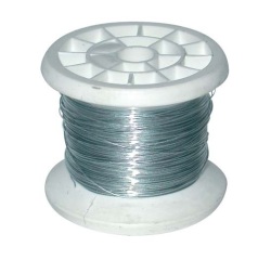 Fil carcasse - bobine bricolage - ép.0.3mm - 50 g - Zinc