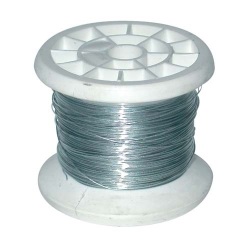 Fil carcasse - bobine bricolage - ép.0.3mm - 50 g - Zinc