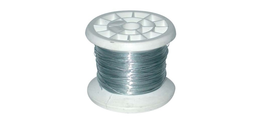 Fil carcasse - bobine bricolage - ép.0.3mm - 50 g - Zinc