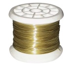 Fil carcasse - bobine bricolage - ép.0.4mm - 50 g - laiton