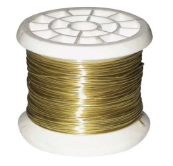 Fil carcasse - bobine bricolage - ép.0.4mm - 50 g - laiton